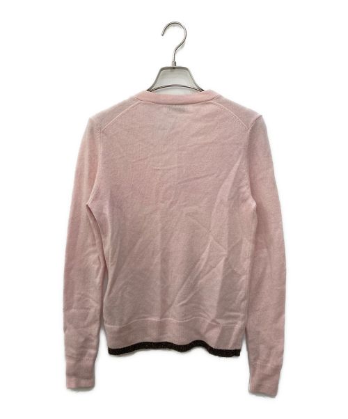 COACH（コーチ）COACH (コーチ) カシミヤ混カーディガン ピンク サイズ:Sの古着・服飾アイテム