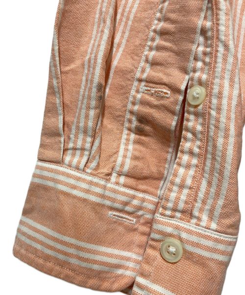 RALPH LAUREN（ラルフローレン）RALPH LAUREN (ラルフローレン) ストライプシャツ サーモンピンク サイズ:Lの古着・服飾アイテム