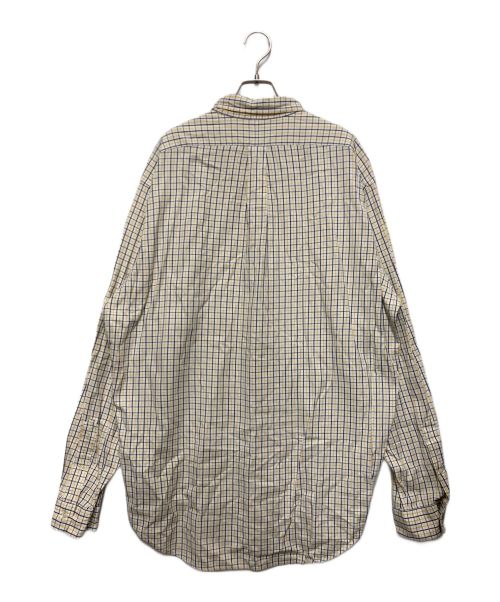 RALPH LAUREN（ラルフローレン）RALPH LAUREN (ラルフローレン) YARMOUTH チェックシャツ イエロー×ネイビー サイズ:17の古着・服飾アイテム