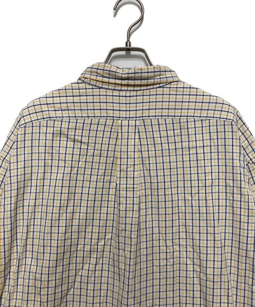 RALPH LAUREN（ラルフローレン）RALPH LAUREN (ラルフローレン) YARMOUTH チェックシャツ イエロー×ネイビー サイズ:17の古着・服飾アイテム