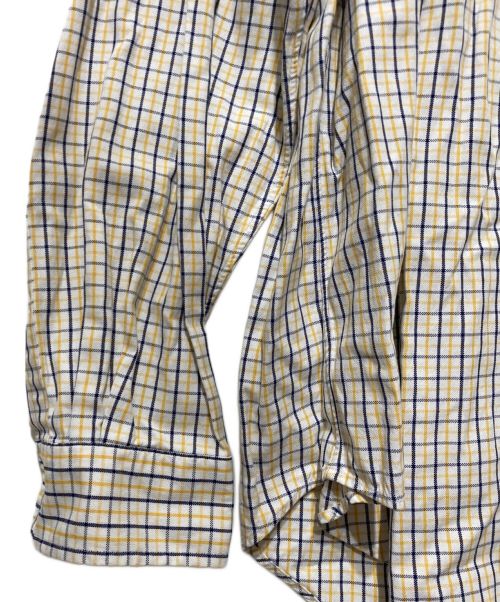 RALPH LAUREN（ラルフローレン）RALPH LAUREN (ラルフローレン) YARMOUTH チェックシャツ イエロー×ネイビー サイズ:17の古着・服飾アイテム