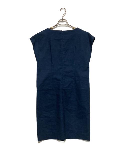 theory luxe（セオリーリュクス）theory luxe (セオリーリュクス) ノースリーブワンピース ネイビー サイズ:SIZE40の古着・服飾アイテム