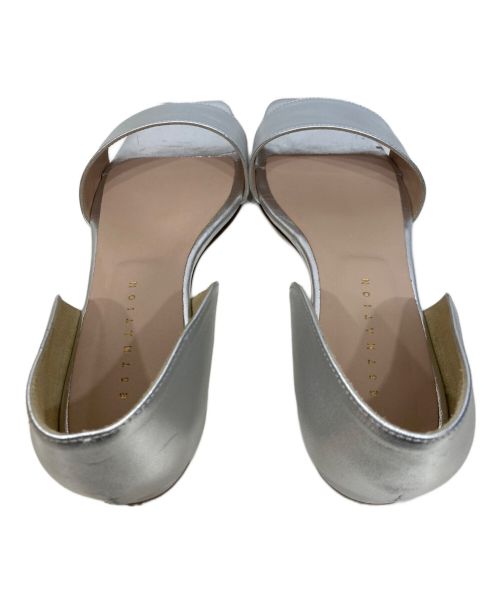 ESTNATION（エストネーション）ESTNATION (エストネーション) スクエアトゥフラットサンダル シルバー サイズ:36の古着・服飾アイテム