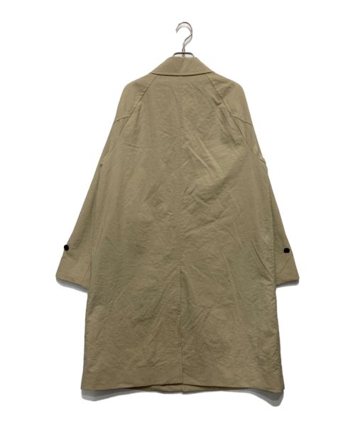 green label relaxing（グリーンレーベルリラクシング）green label relaxing (グリーンレーベルリラクシング) ナイロンオックスラグランスリーブステンカラーコート ベージュ サイズ:Ⅿの古着・服飾アイテム