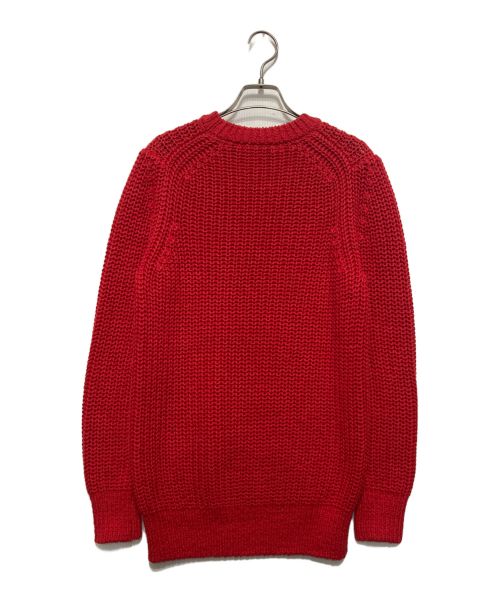 SLOANE（スローン）SLOANE (スローン) 3Gコットン畦編みクルーネック レッド サイズ:SIZE4の古着・服飾アイテム