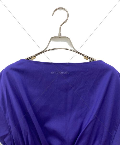 UNITED ARROWS（ユナイテッドアローズ）UNITED ARROWS (ユナイテッドアローズ) ツイル ダブルギャザー プルオーバー パープル サイズ:SIZE36の古着・服飾アイテム