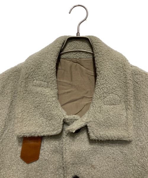 URU（ウル）URU (ウル) ACRYLIC WOOL BOA VEST グレー サイズ:SIZE2の古着・服飾アイテム