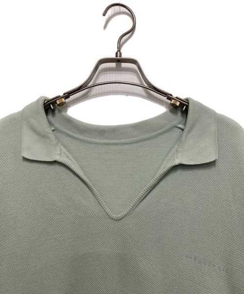 crepuscule（クレプスキュール）crepuscule (クレプスキュール) カノコスキッパーポロシャツ グリーン サイズ:SIZE1の古着・服飾アイテム