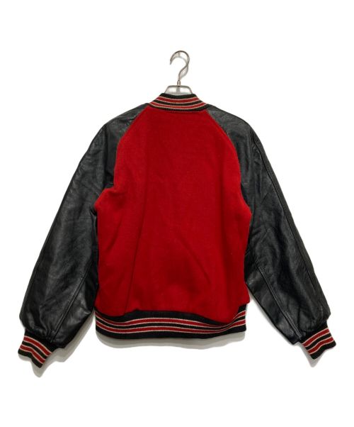 不明（フメイ）不明 (不明) 80’s TROPHY JACKETS レッド×ブラック サイズ:SIZE40の古着・服飾アイテム