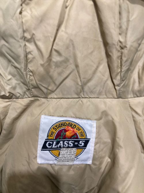 class-5（クラスファイブ）CLASS-5 (クラスファイブ) 70’s フード付きダウンジャケット カーキ サイズ:Lの古着・服飾アイテム