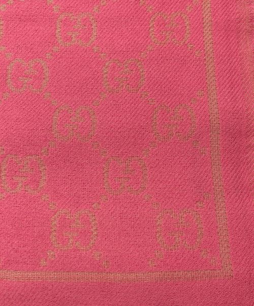 GUCCI（グッチ）GUCCI (グッチ) ストール ピンクの古着・服飾アイテム