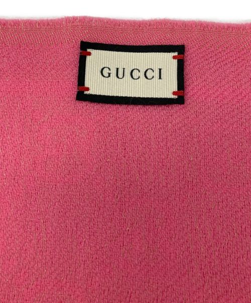 GUCCI（グッチ）GUCCI (グッチ) ストール ピンクの古着・服飾アイテム