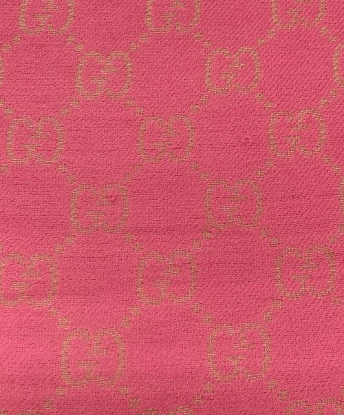 GUCCI（グッチ）GUCCI (グッチ) ストール ピンクの古着・服飾アイテム