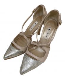 DIANA（ダイアナ）の古着「ストラップパンプス」｜ベージュ