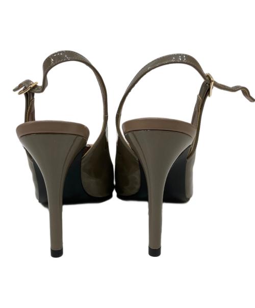 DAIANA（ダイアナ）DAIANA (ダイアナ) オープンパンプス グレー サイズ:23.5の古着・服飾アイテム