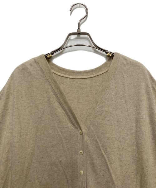 ARGUE（アーギュ）ARGUE (アーギュ) リネン混ワンピース ベージュ サイズ:FREEの古着・服飾アイテム