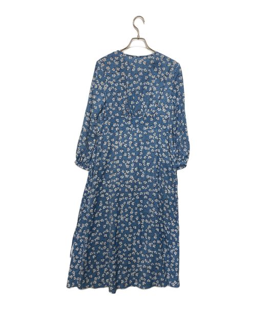 NOLLEY'S（ノーリーズ）NOLLEY'S (ノーリーズ) 花柄ワンピース ブルー サイズ:36 未使用品の古着・服飾アイテム