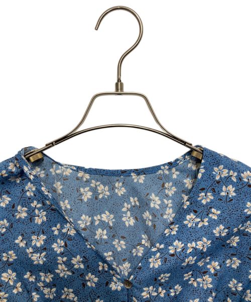 NOLLEY'S（ノーリーズ）NOLLEY'S (ノーリーズ) 花柄ワンピース ブルー サイズ:36 未使用品の古着・服飾アイテム
