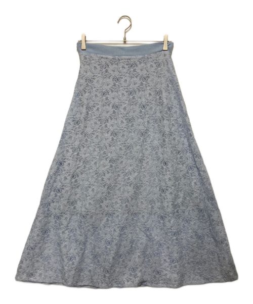 OBLI（オブリ）OBLI (オブリ) レーススカート ブルー サイズ:Ⅿの古着・服飾アイテム