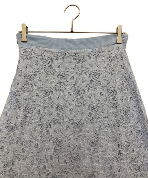 OBLI（オブリ）OBLI (オブリ) レーススカート ブルー サイズ:Ⅿの古着・服飾アイテム