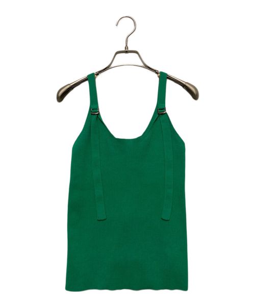 MAISON SPECIAL（メゾンスペシャル）MAISON SPECIAL (メゾンスペシャル) 2WAYレイヤードニットボレロトップス グリーン サイズ:Freeの古着・服飾アイテム