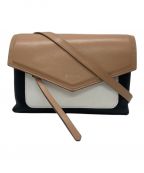 GIVENCHYジバンシィ）の古着「レザーショルダーバッグ」｜ブラウン