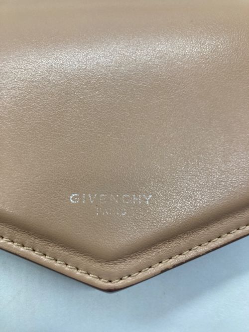 GIVENCHY（ジバンシィ）GIVENCHY (ジバンシィ) レザーショルダーバッグ ブラウンの古着・服飾アイテム