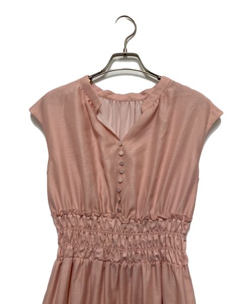 JILL BY JILLSTUART（ジル バイ ジルスチュアート）JILL BY JILLSTUART (ジル バイ ジルスチュアート) シアーティアードワンピース ピンク サイズ:Freeの古着・服飾アイテム