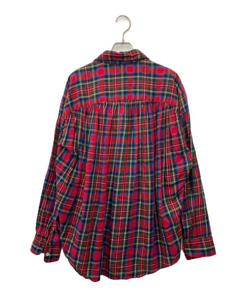 AiE（エーアイイー）AiE (エーアイイー) チェックシャツ レッド サイズ:Sの古着・服飾アイテム