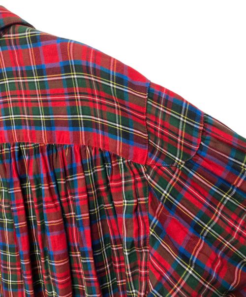 AiE（エーアイイー）AiE (エーアイイー) チェックシャツ レッド サイズ:Sの古着・服飾アイテム