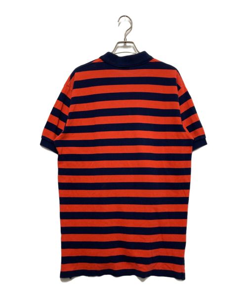 POLO RALPH LAUREN（ポロ・ラルフローレン）POLO RALPH LAUREN (ポロ・ラルフローレン) ポロシャツ オレンジ×ネイビー サイズ:Ⅿの古着・服飾アイテム