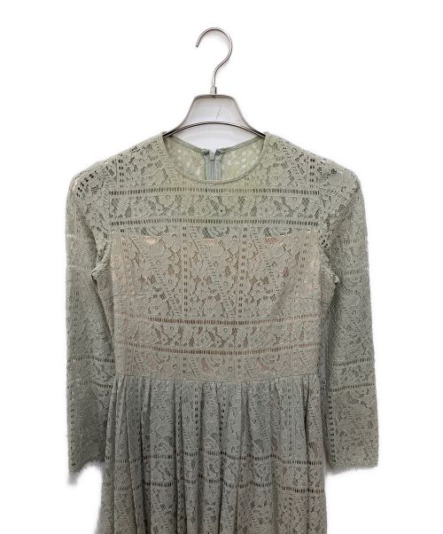 CELFORD（セルフォード）CELFORD (セルフォード) レースロングワンピース ブルー サイズ:SIZE36の古着・服飾アイテム