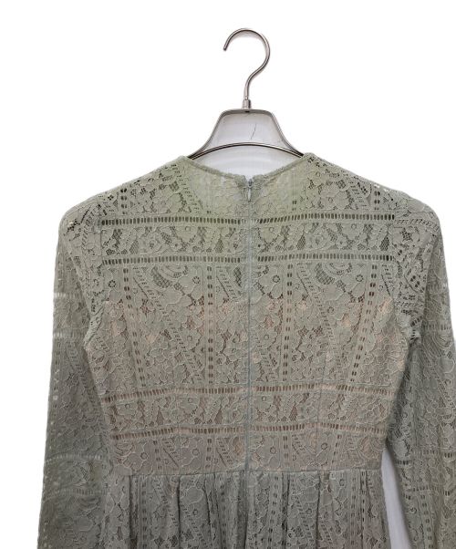 CELFORD（セルフォード）CELFORD (セルフォード) レースロングワンピース ブルー サイズ:SIZE36の古着・服飾アイテム