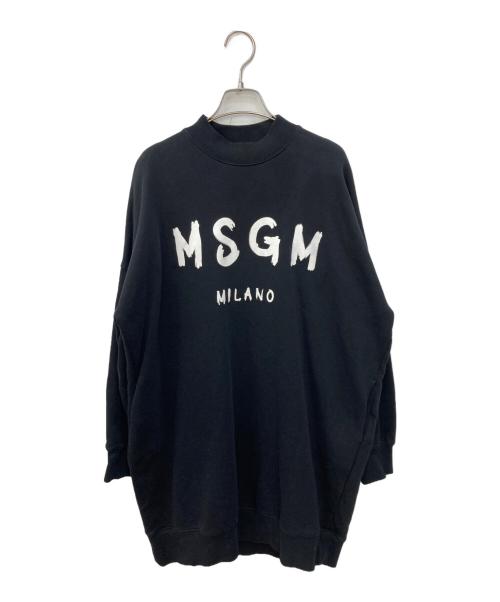 MSGM（エムエスジーエム）MSGM (エムエスジーエム) スウェットワンピース ブラック サイズ:SIZESの古着・服飾アイテム