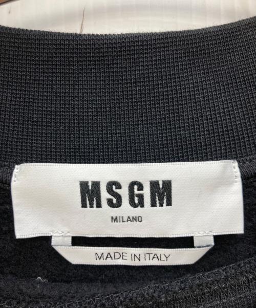 MSGM（エムエスジーエム）MSGM (エムエスジーエム) スウェットワンピース ブラック サイズ:SIZESの古着・服飾アイテム