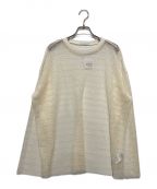 JOURNAL STANDARDジャーナルスタンダード）の古着「バイカラーネットビッグプルオーバー」｜アイボリー