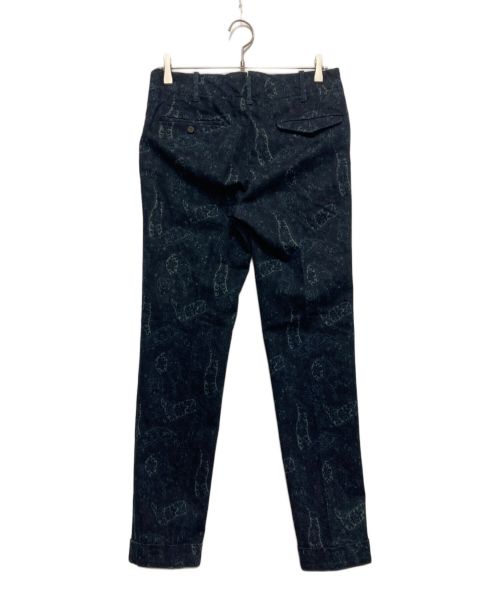 INCOTEX（インコテックス）INCOTEX (インコテックス) 総柄パンツ ネイビー サイズ:SIZE46の古着・服飾アイテム