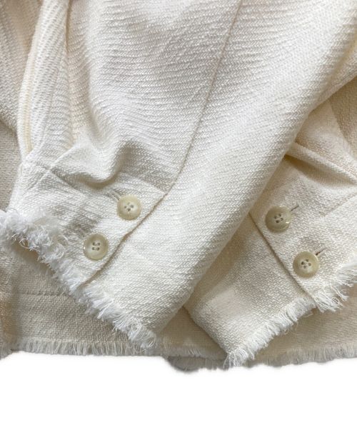 ETRE TOKYO（エトレトウキョウ）ETRE TOKYO (エトレトウキョウ) ツイードジャケット ホワイト サイズ:Mの古着・服飾アイテム