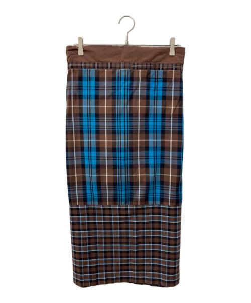 HaaT（ハート）Haat (ハート イッセイ ミヤケ) ラップスカート ブラウン サイズ:3の古着・服飾アイテム