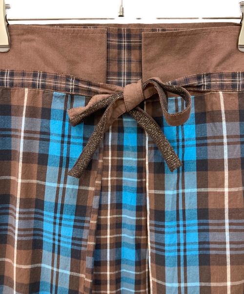 HaaT（ハート）Haat (ハート イッセイ ミヤケ) ラップスカート ブラウン サイズ:3の古着・服飾アイテム