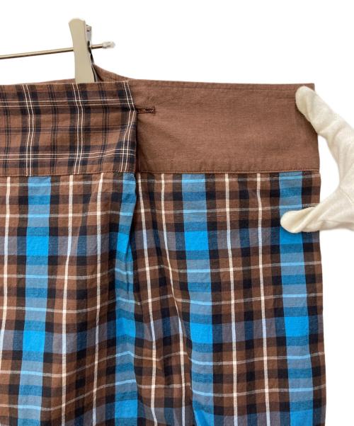 HaaT（ハート）Haat (ハート イッセイ ミヤケ) ラップスカート ブラウン サイズ:3の古着・服飾アイテム