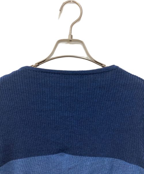 HaaT（ハート）Haat (ハート イッセイ ミヤケ) ニットカーディガン ブルー サイズ:SIZE2の古着・服飾アイテム