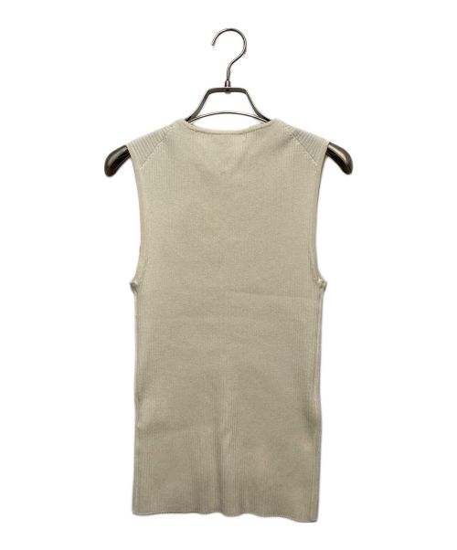 Rouge vif（ルージュヴィフ）Rouge vif (ルージュヴィフ) ノースリーブニット ホワイト サイズ:不明の古着・服飾アイテム