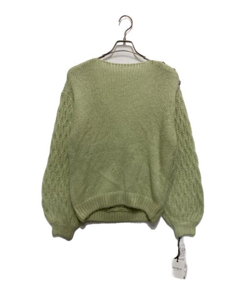 HER LIP TO（ハーリップトゥ）HER LIP TO (ハーリップトゥ) Mohair-blend Knit Pullover　モヘアブレンドニットプルオーバー グリーン サイズ:FREE 未使用品の古着・服飾アイテム