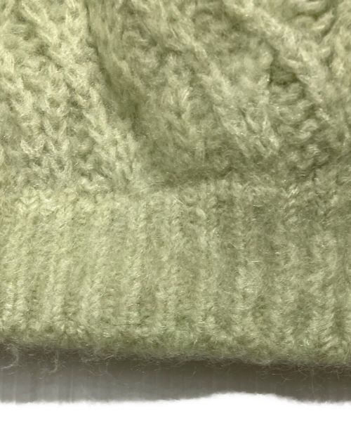 HER LIP TO（ハーリップトゥ）HER LIP TO (ハーリップトゥ) Mohair-blend Knit Pullover　モヘアブレンドニットプルオーバー グリーン サイズ:FREE 未使用品の古着・服飾アイテム