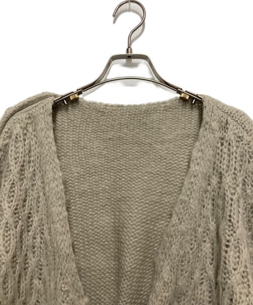 HER LIP TO（ハーリップトゥ）Her lip to (ハーリップトゥ) Mohair-blend Knit Pullover ベージュ サイズ:Fの古着・服飾アイテム
