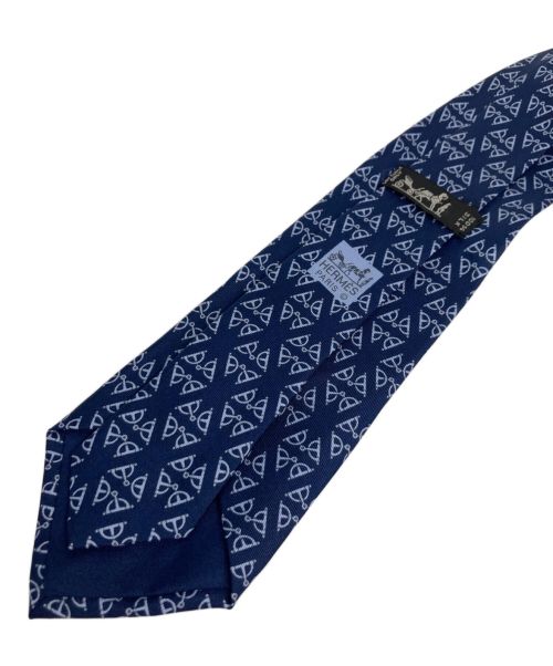 HERMES（エルメス）HERMES (エルメス) ネクタイ ネイビー サイズ:記載無しの古着・服飾アイテム