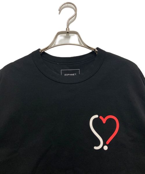 SOPHNET.（ソフネット）SOPHNET. (ソフネット) BAGGY S.HEART TEE ブラック サイズ:Ⅿの古着・服飾アイテム