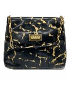 TORY BURCHトリーバーチ）の古着「チェーンショルダーバッグ」｜ブラック×イエロー