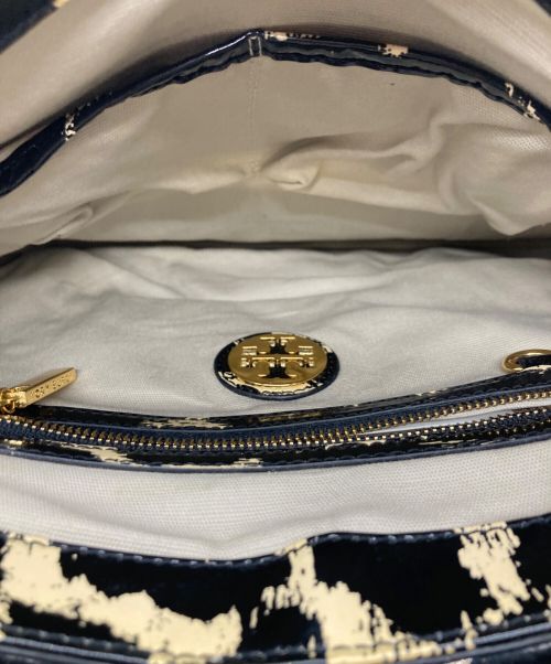 TORY BURCH（トリーバーチ）TORY BURCH (トリーバーチ) チェーンショルダーバッグ ブラック×イエローの古着・服飾アイテム